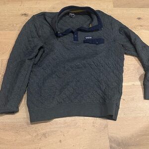 Patagonia Dark Gray Organic Cotton Pullover